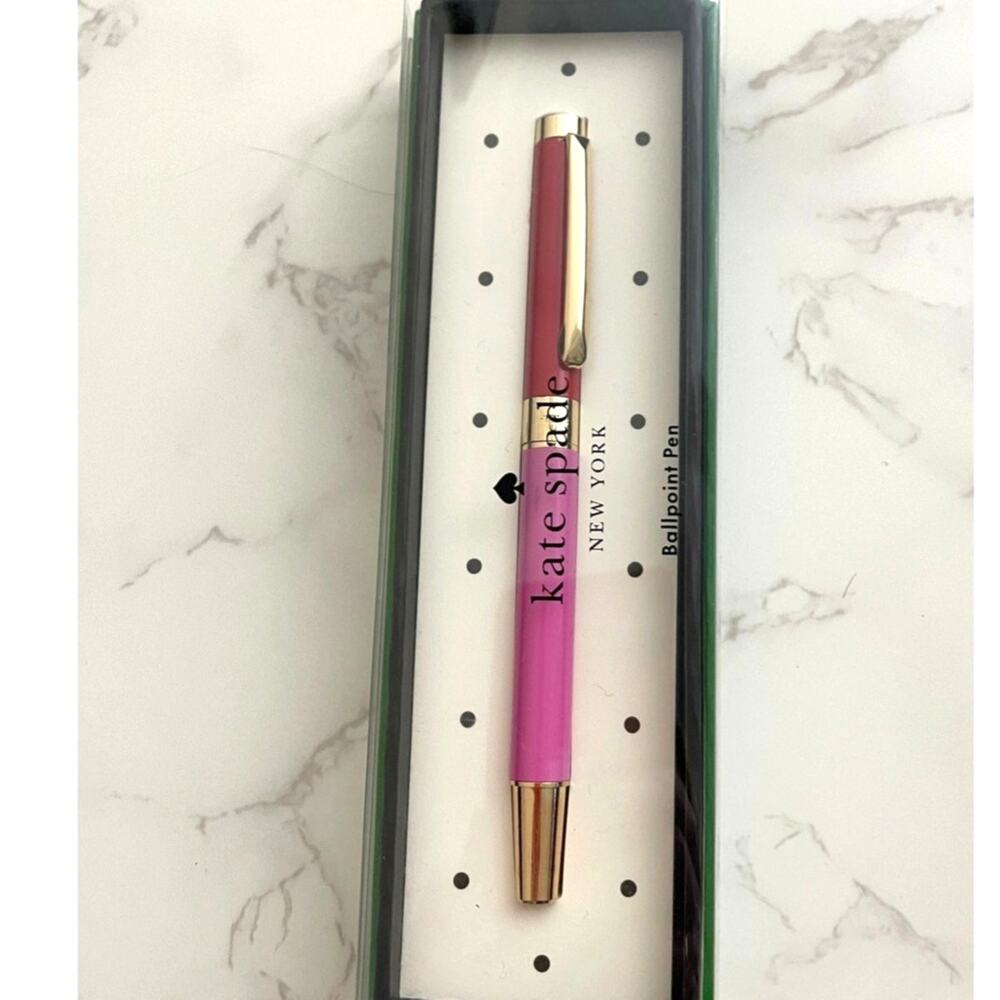 Kate Spade Choose One Ballpoint Pen, signature polka-dot gift box. NWT - Picture 2 of 5